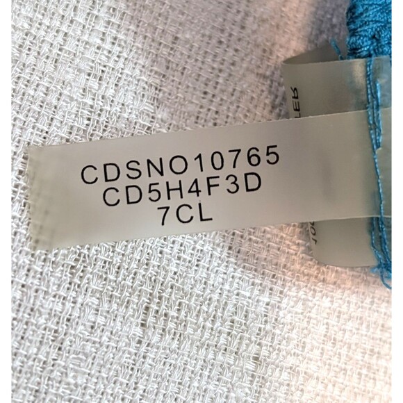 Calvin Klein Maxi Dress Women’s Size 8 Sleeveless Blouson Draped Blue Stripe - Picture 6 of 12